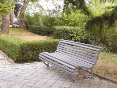 Bench in park
