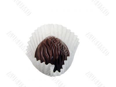 Chocolate truffle-clipping path