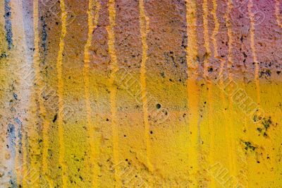 Grunge yellow painted wall