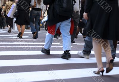 Crossing the street