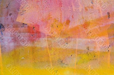 yellow and red painted wall