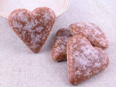 gingerbread hearts