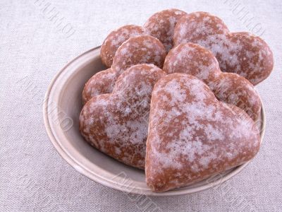 gingerbread hearts