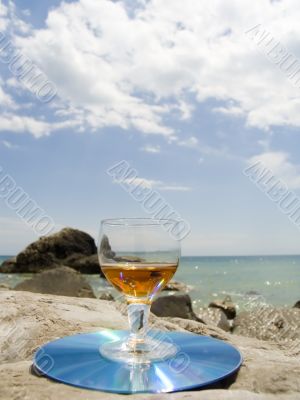 On a beach
