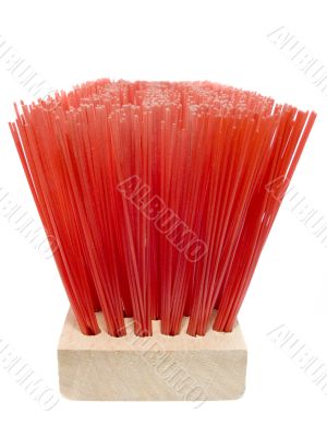 Wooden red brush