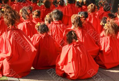 Red dancers
