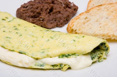 Spinach omelet