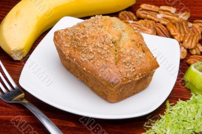 Muffin on plate