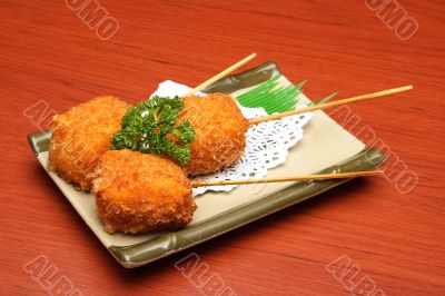 Sticks of cheese