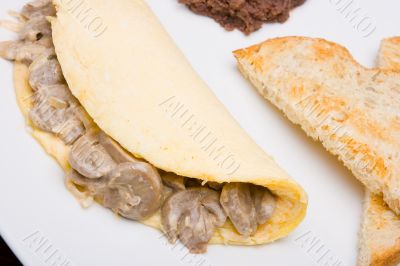 Mushroom omelet