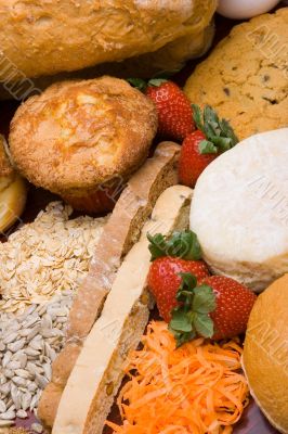 Bread ingredients vertical 4