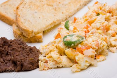 Mexican scrambled eggs.