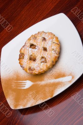 Apple cake vertical