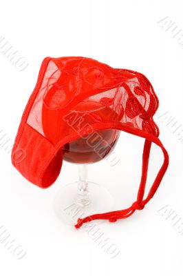 Lingerie and wine