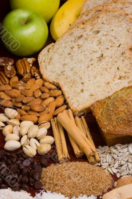 Bread ingredients vertical 3