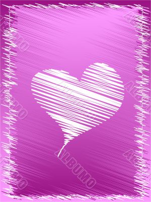 Scribbled heart