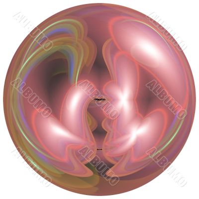Pink round abstract background
