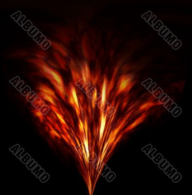 Fiery fireworks