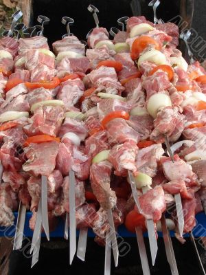 Caucasian barbeque shashlyk