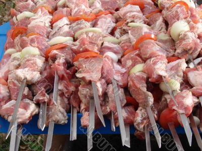 Caucasian barbeque shashlyk