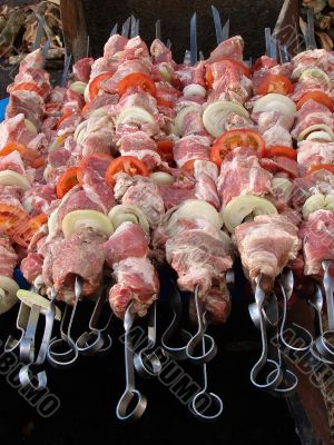 Caucasian barbeque shashlyk