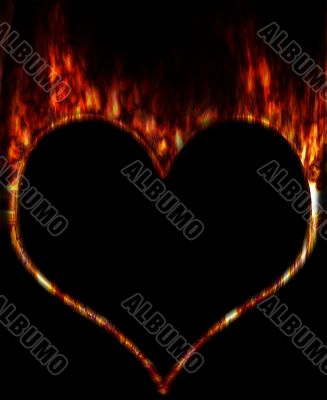 Burning heart