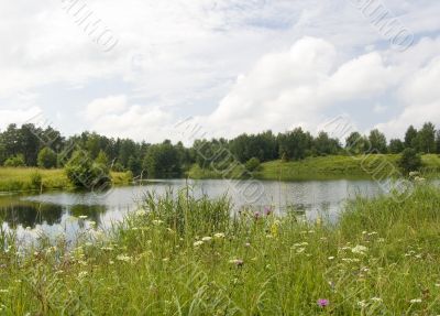 Landscape with lake