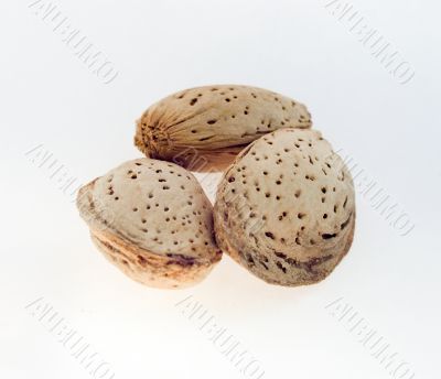 Three almond nuts