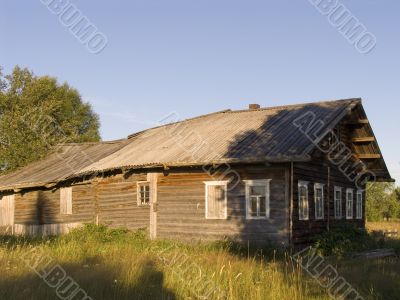 Old wooden shed