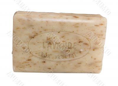 Soap of provence; isolated with clip path