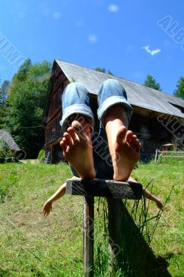 pause auf der Alm