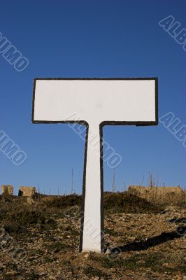 blank sign
