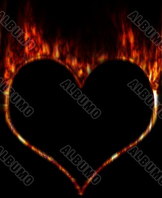 Burning heart