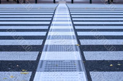 Pdestrian crossing abstract