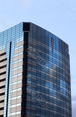 Skyscraper in the dusk