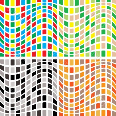 abstract tile wave multi