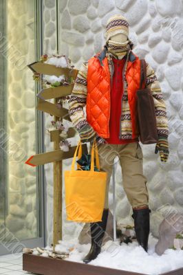 Winter mannequin