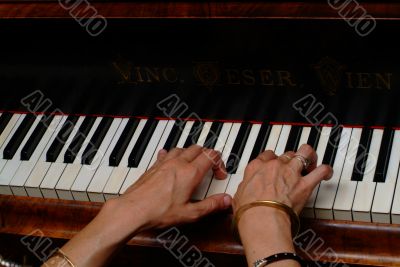 piano playing