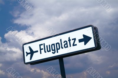 sign airport