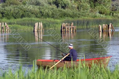 young man on boat
