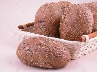 basket full of fresh rolls