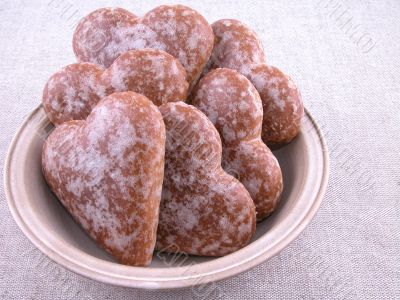 gingerbread hearts