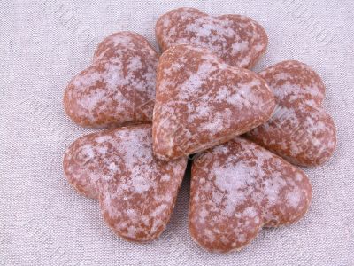 gingerbread hearts