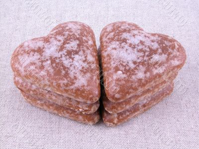 gingerbread hearts