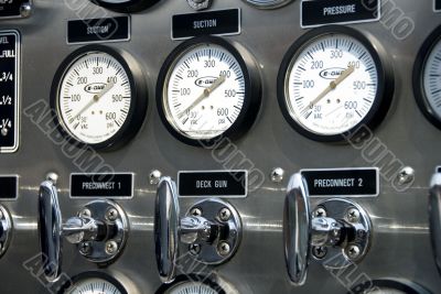 Fire truck gauges