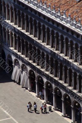 View of St Mark`s Square