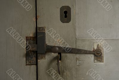 Old Door Handle and Latch