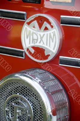 Detail on a fire truck