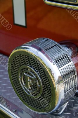 Siren on a fire truck