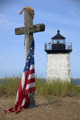 Memorial at Long Point Lighthouse